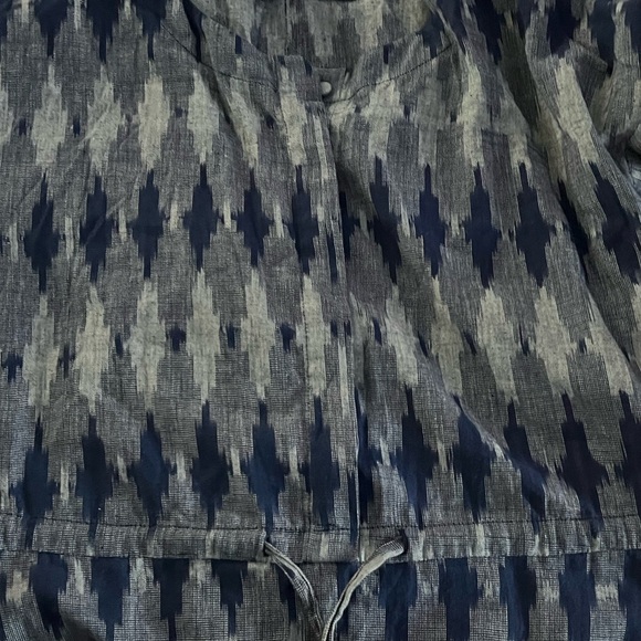 NWT Osei-Duro Toss IKAT Navy Handwoven Jumpsuit 100% Cotten - Picture 6 of 7